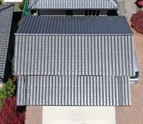 伊藤瓦店：ドローンによる点検